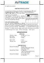 Preview for 13 page of POSIFLEX PD-30 UE Series User Manual