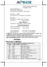 Preview for 14 page of POSIFLEX PD-30 UE Series User Manual