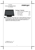 POSIFLEX PS-3216A User Manual preview