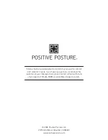 Предварительный просмотр 36 страницы Positive posture SOL P1900 Owner'S Manual