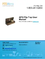 Preview for 1 page of POSMicro APG Flip Top User Manual