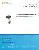 POSMicro Symbol DS3478 Product Reference Manual preview