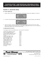 Preview for 14 page of Post Glover PULSERPLUS PRO Installation, Operation And Maintenance Instructions