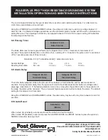 Preview for 17 page of Post Glover PULSERPLUS PRO Installation, Operation And Maintenance Instructions