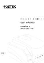 Preview for 1 page of Postek G-2108 User Manual