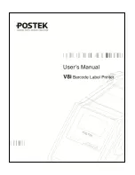 Postek V8i User Manual preview