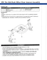 Предварительный просмотр 2 страницы Posture Depot HW Pro Assembly Instructions