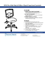 Preview for 3 page of Posture Depot HW Pro Assembly Instructions