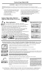 Preview for 2 page of Posture Pump Disc Hydrator 2000 Instructions