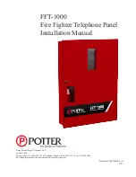 Potter FFT-1000 Installation Manual предпросмотр