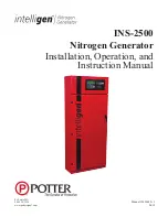 Potter Intelligen INS-2500 Installation, Operation And Instruction Manual preview