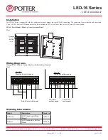 Предварительный просмотр 2 страницы Potter LED-16 Series Quick Start Manual