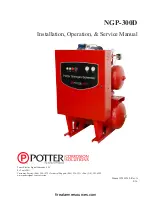 Preview for 1 page of Potter NGP-300D Installation, Operation & Service Manual