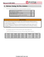 Preview for 9 page of Potter NGP-300D Installation, Operation & Service Manual