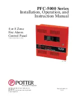 Potter PFC-5000 Series Installation, Operation And Instruction Manual preview