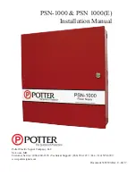 Potter PSN 1000(E) Installation Manual preview