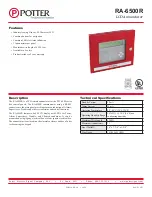 Preview for 1 page of Potter RA-6500R Quick Start Manual