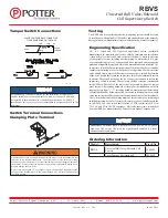 Preview for 6 page of Potter RBVS Manual