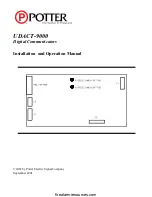 Preview for 1 page of Potter UDACT-9000 Installation And Operation Manual