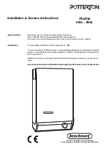 Potterton 40eL Installation And Service Instructions Manual preview