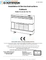 Preview for 1 page of Potterton Hallmark Installation & Service Instructions Manual