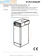 Potterton Kingfisher Mf 100 Installation & Service Instructions Manual preview