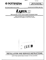 Potterton Lynx 2 Installation And Service Instructions Manual preview