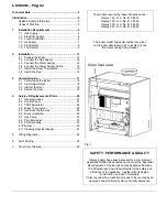 Preview for 2 page of Potterton Osprey CF 125 Installation & Service Instructions Manual