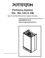 Potterton Performa System 12e Installation And Servicing Instructions preview