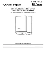 Potterton PROFILE LPG 100e Installation And Servicing Instructions preview