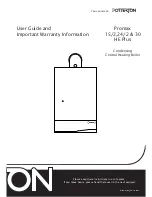 Potterton Promax 15/2 HE Plus User Manual preview