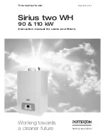 Potterton Sirius two WH Instruction Manual preview