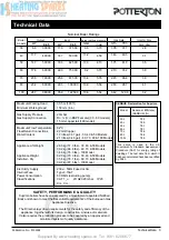 Preview for 3 page of Potterton Suprima 100L Installation & Service Instructions Manual