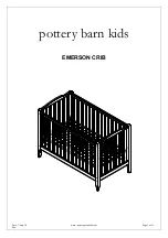 Preview for 1 page of pottery barn kids EMERSON Instructions Manual