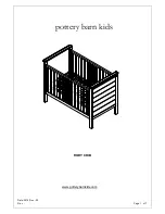 pottery barn kids RORY CRIB Manual preview