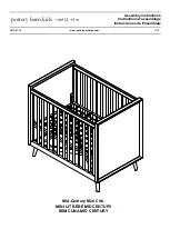 pottery barn kids West Elm Mid-Century Mini Crib Assembly Instructions Manual preview