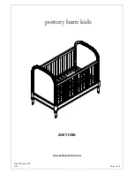 pottery barn kids ZOEY CRIB Manual preview