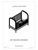 Preview for 1 page of pottery barn kids ZOEY Manual