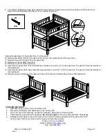 Предварительный просмотр 7 страницы Pottery Barn Teen EMERSON BUNK BED FULL OVER FULL User Manual