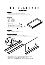Предварительный просмотр 1 страницы Pottery Barn Anna Daybed Trundle Quick Start Manual