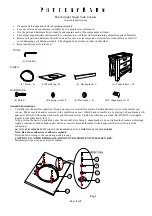 Предварительный просмотр 2 страницы Pottery Barn Benchwright Single Sink Console Assembly Instructions