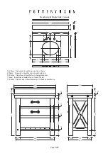 Предварительный просмотр 5 страницы Pottery Barn Benchwright Single Sink Console Assembly Instructions