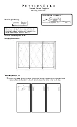 Preview for 1 page of Pottery Barn Carved Wood Triptych Mounting Instructions