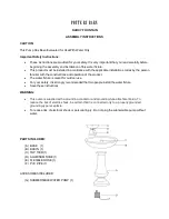 Pottery Barn DARCY FOUNTAIN Assembly Instructions preview