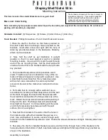 Предварительный просмотр 1 страницы Pottery Barn Display Shelf Galvi 52 In Mounting Instructions