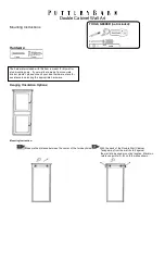 Pottery Barn Double Cabinet Wall Art Mounting Instructions предпросмотр