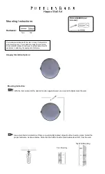 Предварительный просмотр 1 страницы Pottery Barn Hapao Wall Art Mounting Instructions