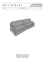 Pottery Barn Hawthorne Slipcovered English Sofa Assembly Instructions Manual preview