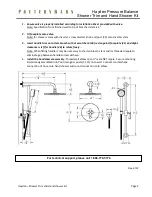 Предварительный просмотр 2 страницы Pottery Barn Hayden Pressure Balance Shower Trim and Hand Shower Kit Quick Start Manual