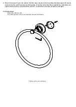 Предварительный просмотр 2 страницы Pottery Barn Hayden towel ring Mounting Instructions